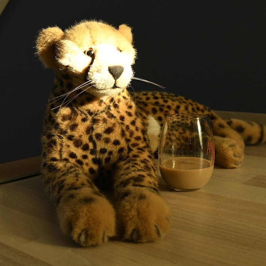 After a hard day, there is nothing better than enjoying the last rays of the sun and holding onto a glass.Cheers, my plushy friends. #WednesdayPlushiesCocktailParty  #Cocktail  #Feierabend  #StayAtHome  #JubaOnTour  #AcinonyxJubatus  #Cheetah  #Juba  #Koesen  #KoesenerSpielzeug  #PlushiesOfInstagram  #PlushiesOfGermany  #Stofftier  #Plueschtier  #Plushie  #Kuscheltier