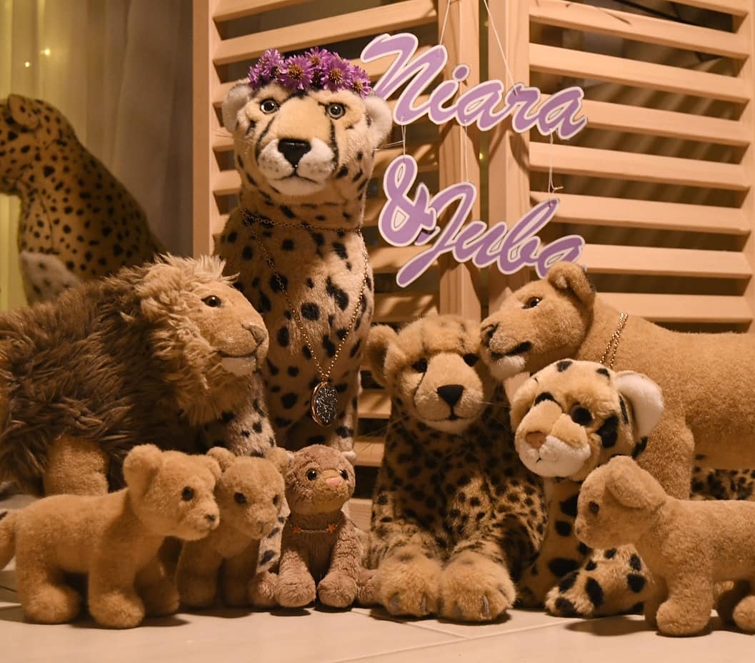 Welcome to Niara&#039;s and Juba&#039;s “After Wedding Party” for all those who couldn&#039;t attend the wedding. Come in - we have plenty of food, chilled lounges, fun and games and pleasure. Thank you for appearing.🐆 Hello Mara, Hello Talek and Zhuri and Kavu and Makoye. Nice to have you there.🦁 We love to be here - thanks for the invitation. And once again: all the best to Niara and you. Rarely have I seen you so happy.🐆 Have my thanks.🦁 And when is Niara coming?🦁 Yeah, where is she?A little later…🐱 Are you ready? Then I&#039;ll get mom now.🦁 Oh yes.🦁 I am curious how she looks.A little later…🦁 Wow, she&#039;s so pretty. Look at the flowers and the jewelry.🐈 Dad? Dad, say something. Don&#039;t just leave Niara standing there.🐱 Father? Papaaa. Mom is there.🐆 Sorry, I- I- thank you, Mneka. Your mom looks really adorable.🐱 That&#039;s true, but that doesn&#039;t mean you can&#039;t leave her like that. Ask her to come to you.A little bit later…🐆 You look so beautiful, my dear. Sometimes I think you&#039;re getting more beautiful day by day, even if I didn&#039;t think it was possible. Oh, Niara.😽 Oh, Juba, mine.🐆 Oh, Niara,🦁🦁🦁🐱🐈 Oh, man. #NiarasAndJubasWeddingParty  #Blumenkranz  #Flowers  #Invitation  #Hochzeitsvorbereitung  #Adorable  #Jewelry  #Party  #JubaOnTour  #AcinonyxJubatus  #Cheetah  #Juba  #Koesen  #KoesenerSpielzeug  #PlushiesOfInstagram  #PlushiesOfGermany  #Stofftier  #Plueschtier  #Plushie  #Kuscheltier