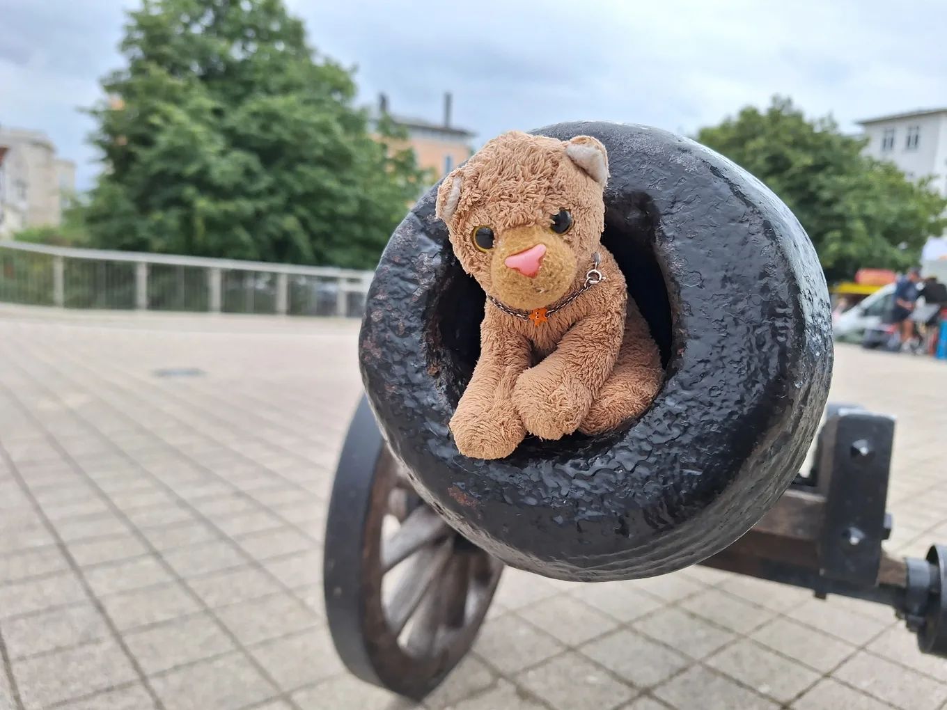 Three... two... one... Fire in the hole. Make way for the plushiest cannonball. #Warnemuene  #FireInTheHole  #Cannon  #PlushieCannonBall  #JubaOnTour  #PlushiesOfInstagram  #PlushiesOfGermany  #Plushie  #Kuscheltier  #plushies  #plushiecommunity  #instaplushies  #stuffies  #stuffiesofinstagram  #plushielife  #plushieadventures