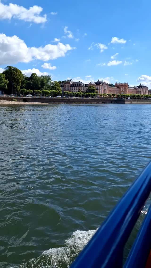 Finally our ride arrived - here we go for a 60 minutes ferry ride.  [#Tamara] [#AmRheinUfer] [#Wiesbaden] [#SchlossBiebrich] [#BiebricherSchloss] [#AufReisen] [#Urlaub] [#ReiseReise] [#Vacation] [#JubaOnTour] [#Plushie] [#instaplushies] [#stuffies] [#plushielife]