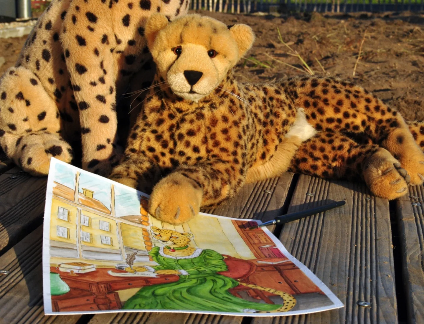 Photo by Juba Gepard on May 20, 2026. May be an image of cheetah, big cat, snow leopard, serval and text.: Slide Nummer 56